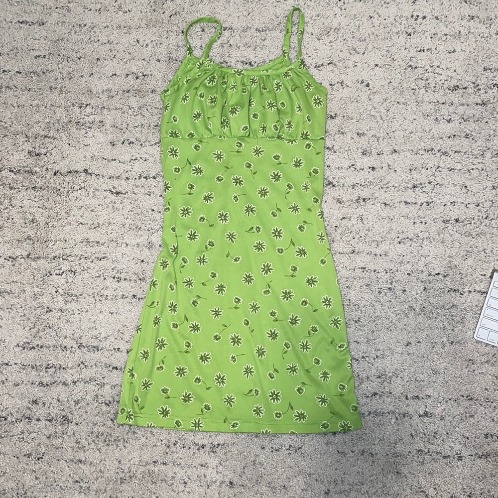 Green Floral Dress